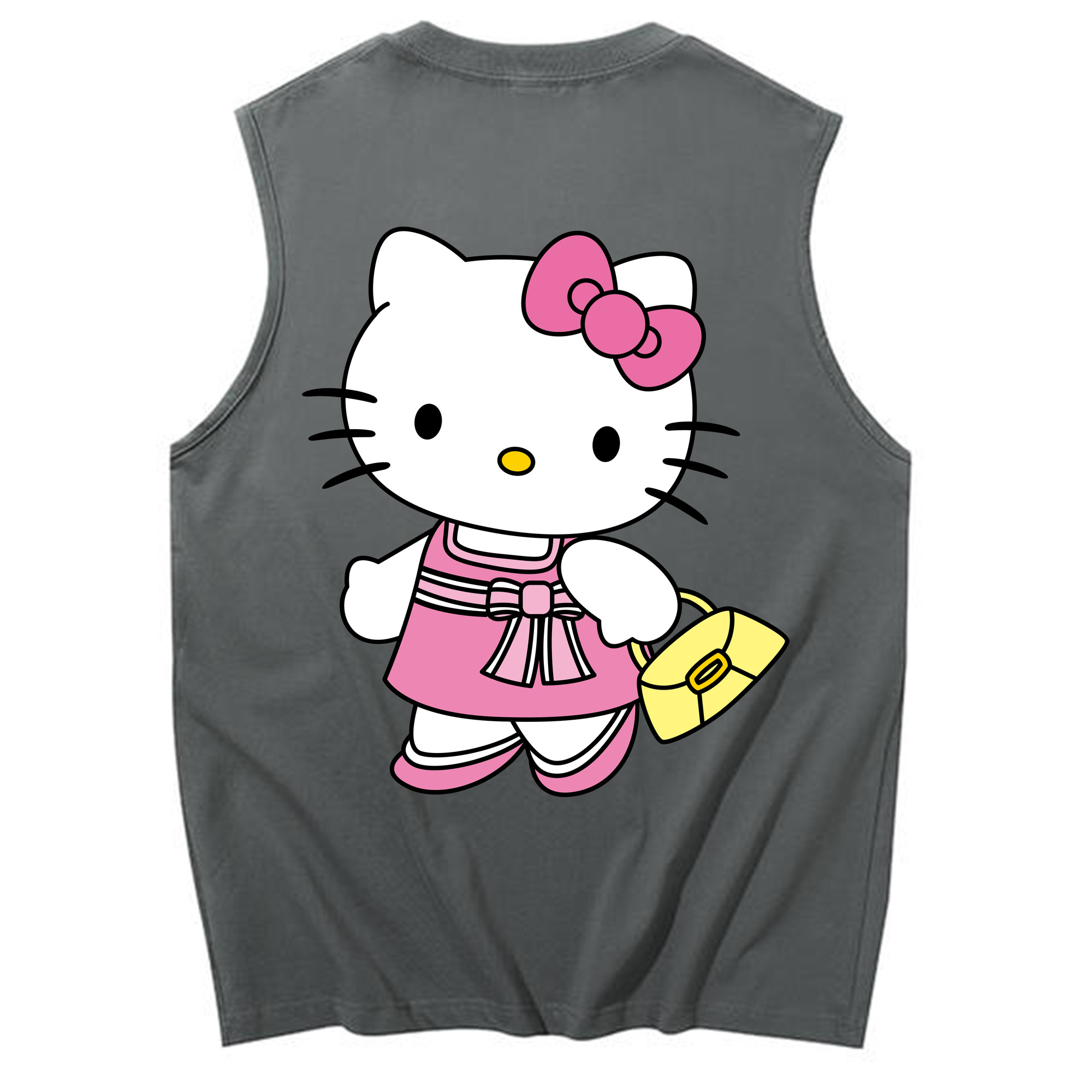 （画像用） Hello Kitty ハローキティ コットン100％タンクトップ（背面プリント）